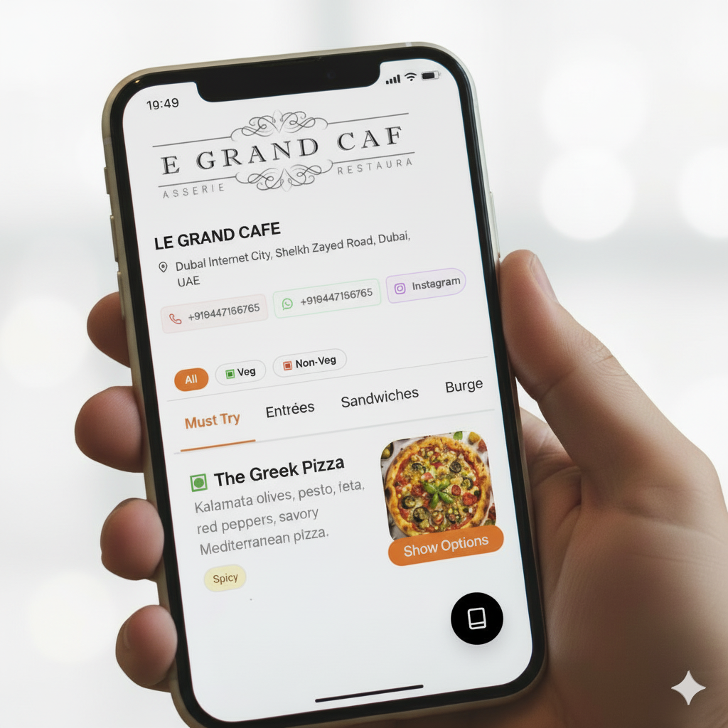 Stunning Visual Menu